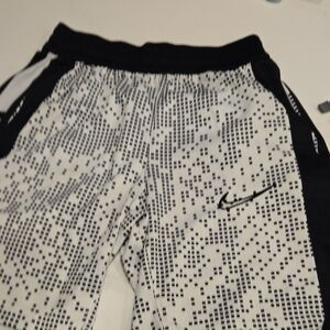 Nike Kids Black and White Pixel Joggers